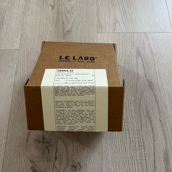 Empty Bottle Le Labo Tonka 25 Eau De Parfum 50ml 1.7 Oz - Picture 4 of 5